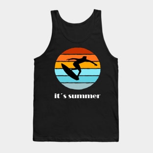 Surfing girl is the best windsurfing Tank Top